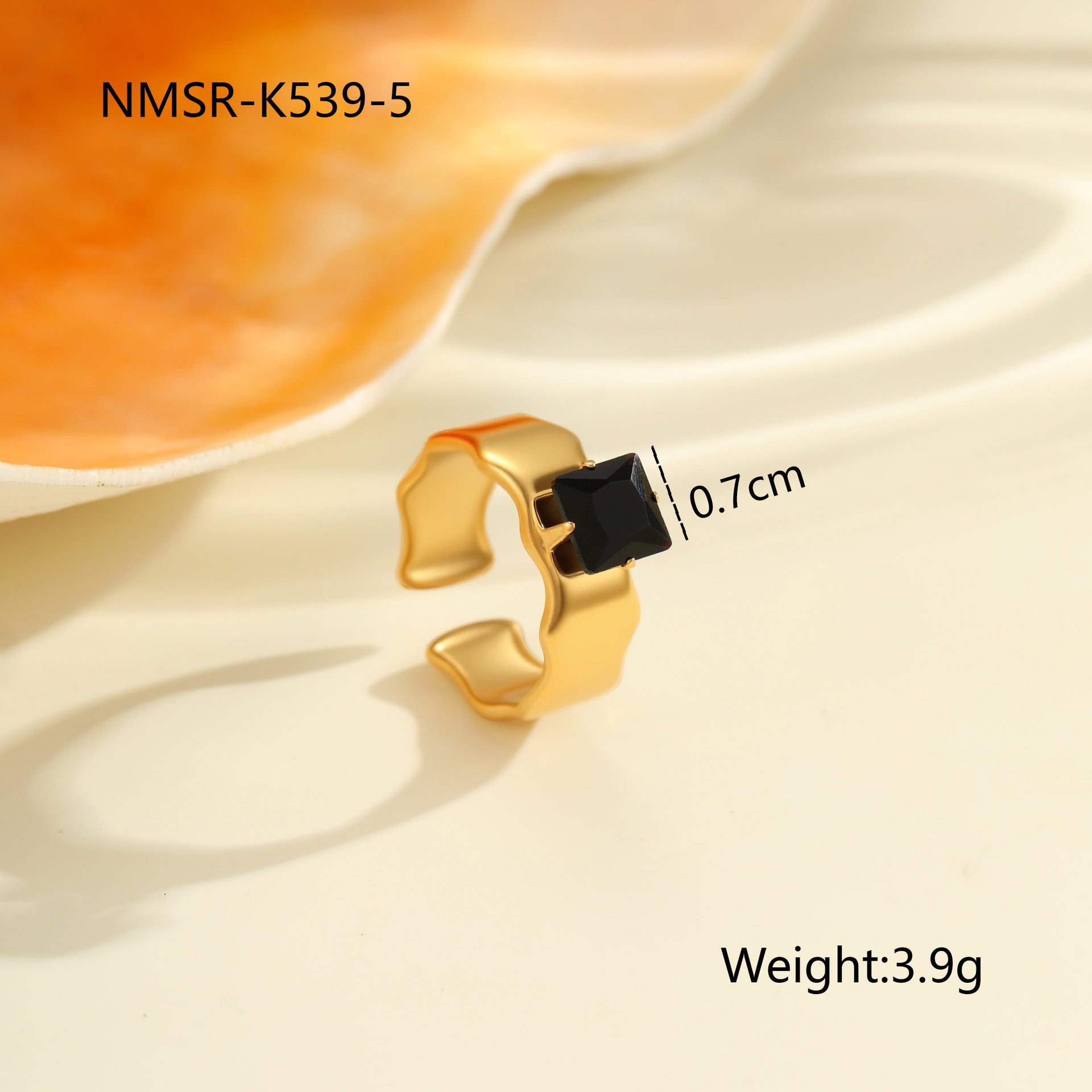 Wholesale light luxury ring that does not fade open ring